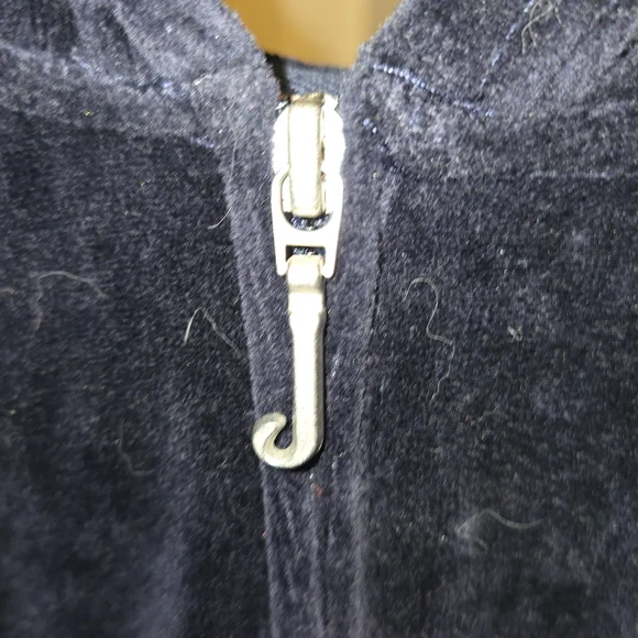 Juicy Couture Dark Blue Velour Jacket - Picture 5 of 6